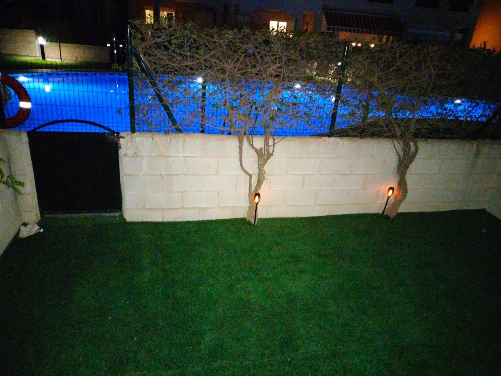 Apartamento Bajo Con Jardin A Pie De Playa Y Piscina Comunitaria Con Jacuzzi Playas de Vera Exterior foto
