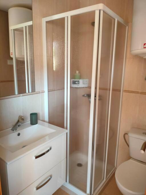 Apartamento Bajo Con Jardin A Pie De Playa Y Piscina Comunitaria Con Jacuzzi Playas de Vera Exterior foto