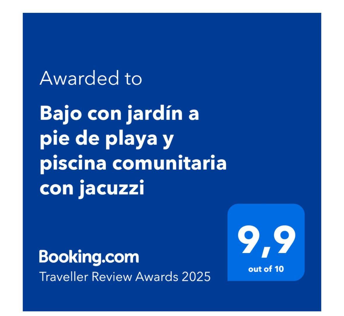 Apartamento Bajo Con Jardin A Pie De Playa Y Piscina Comunitaria Con Jacuzzi Playas de Vera Exterior foto
